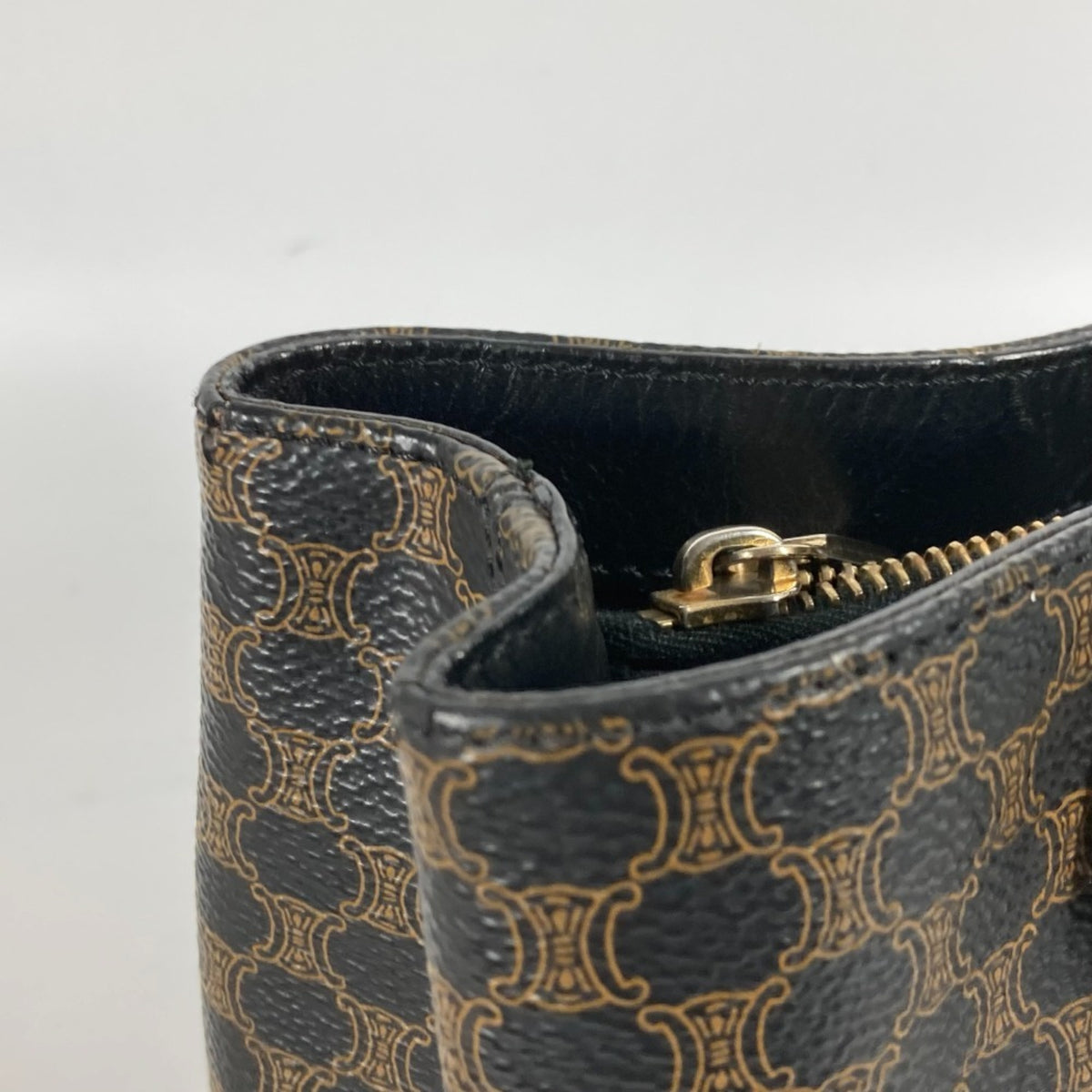 Celine Black Brown Pvc Leather Handbag Tote Bag (Pre-Owned)