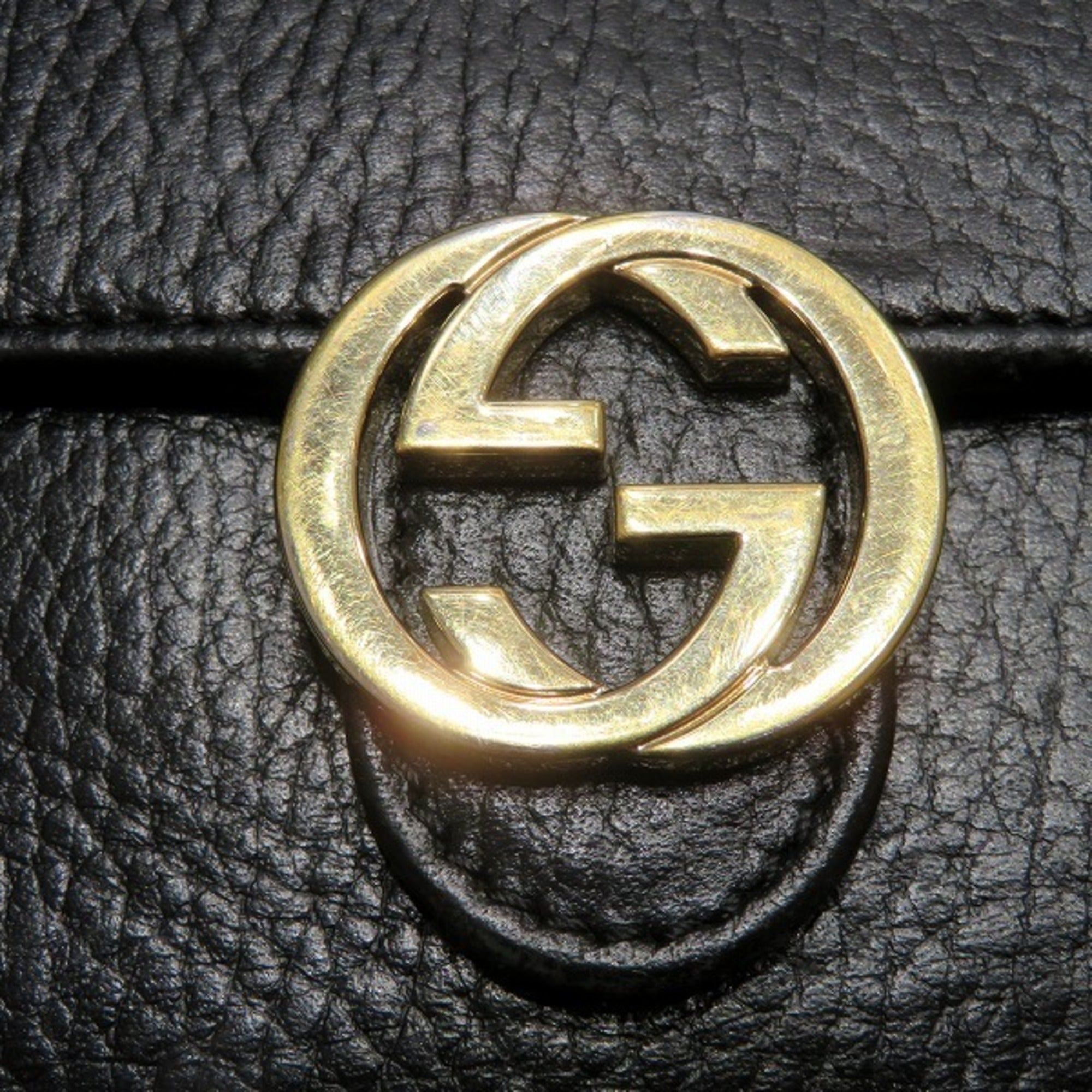 Gucci Black Leather Wallet (Tri-Fold) (Pre-Owned)