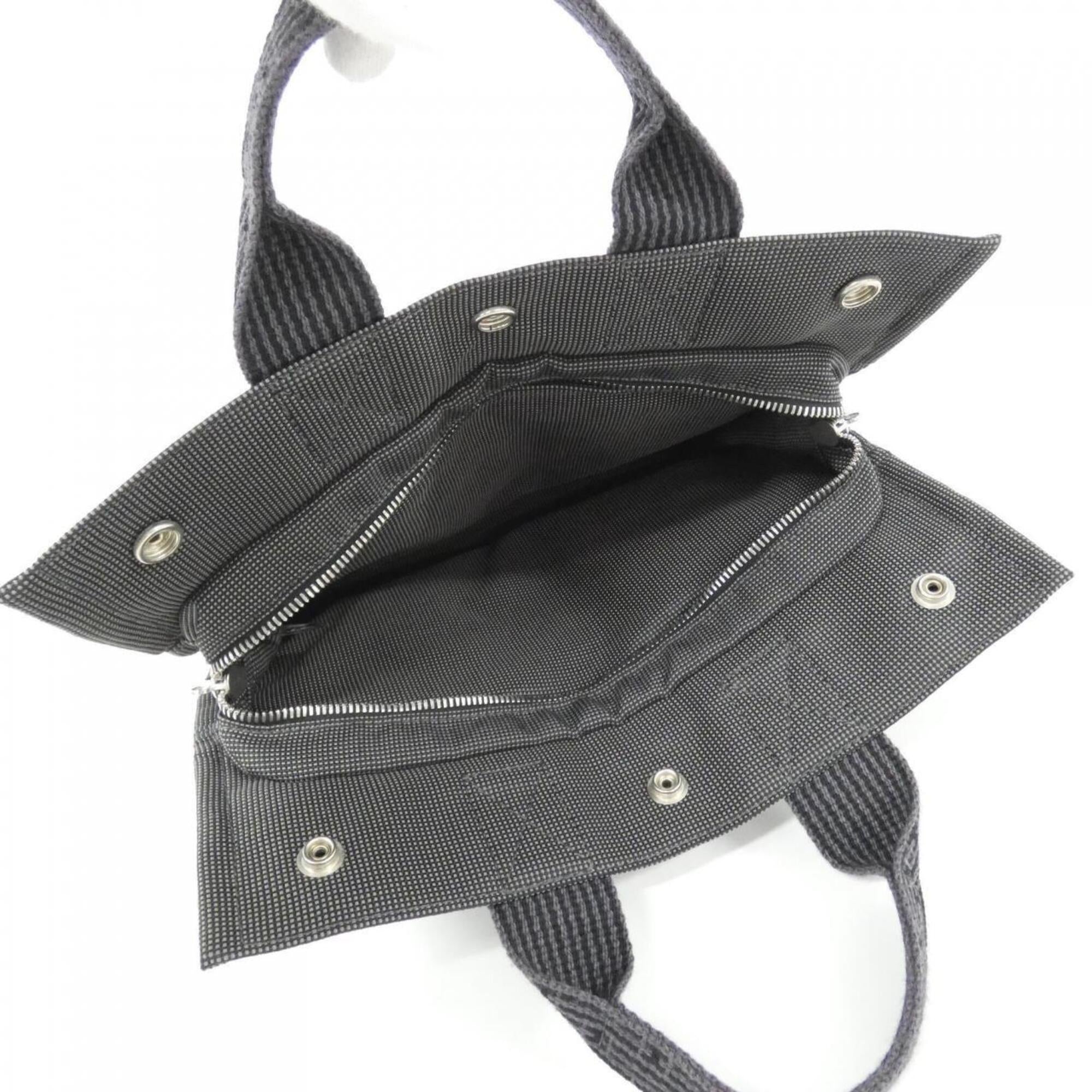 Hermes Black Canvas Handbag (Pre-Owned)