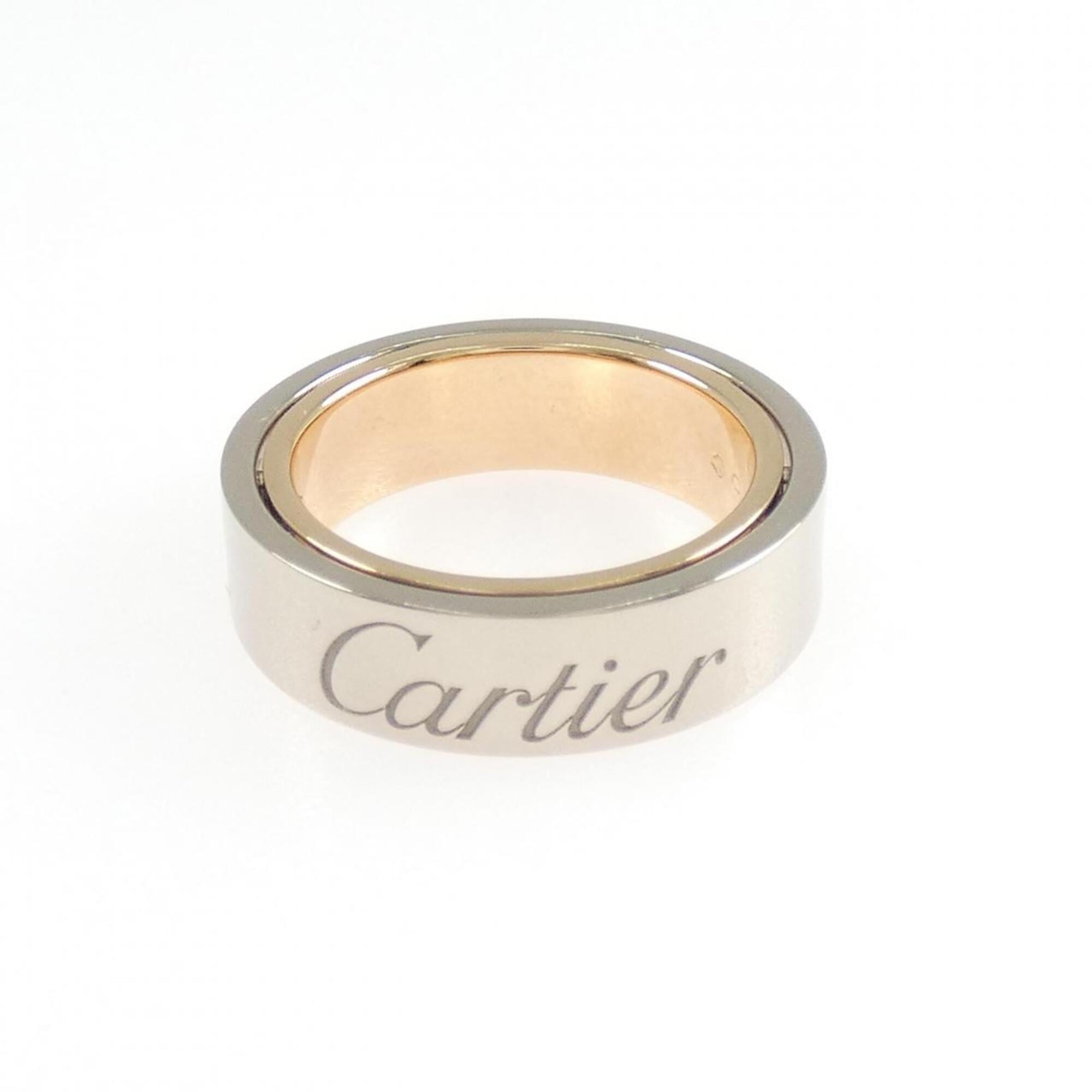 Cartier Pink Gold (18K) White Gold (18K) Band Ring (Pre-Owned)