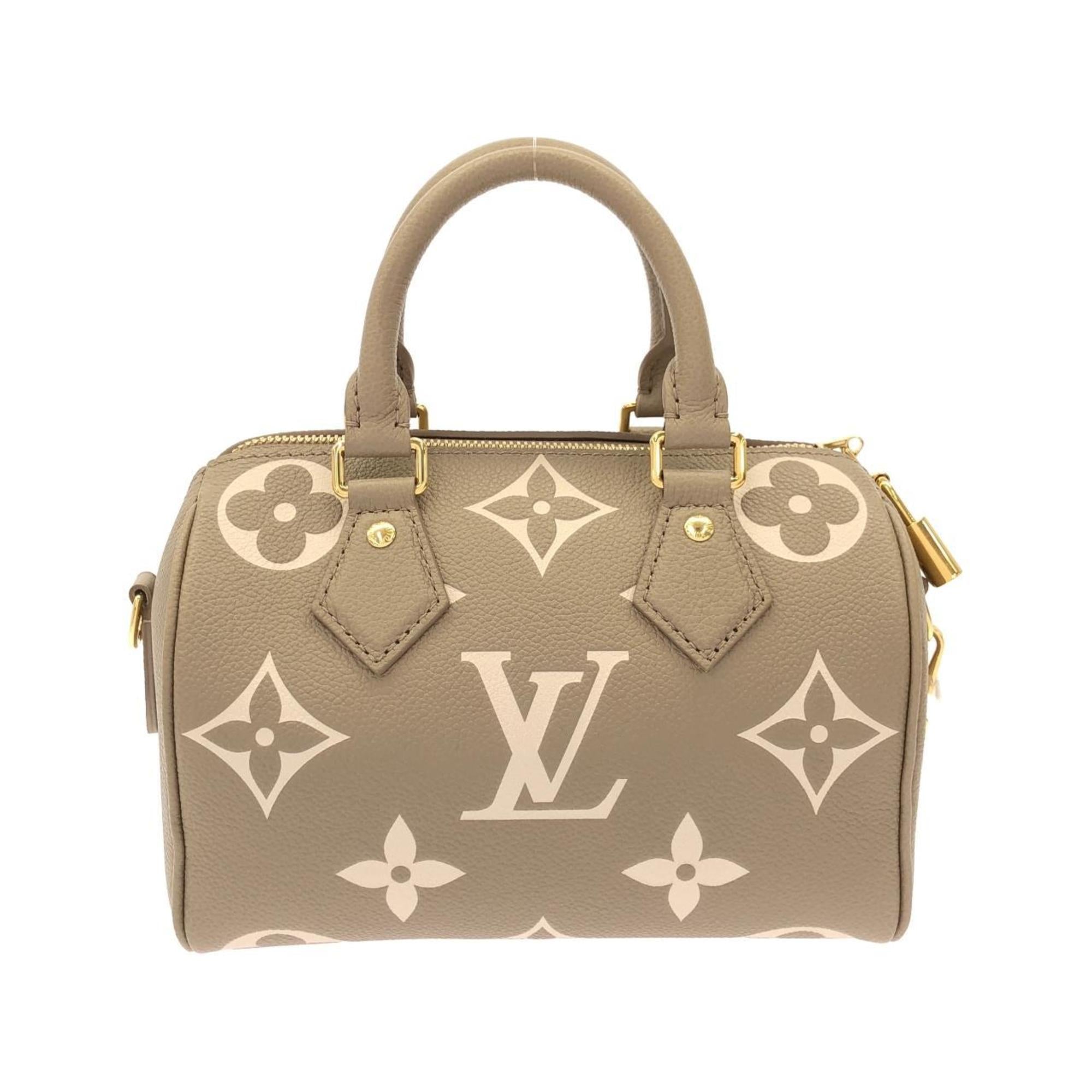 Louis Vuitton Cream Tourterelle Leather Boston Bag (Pre-Owned)