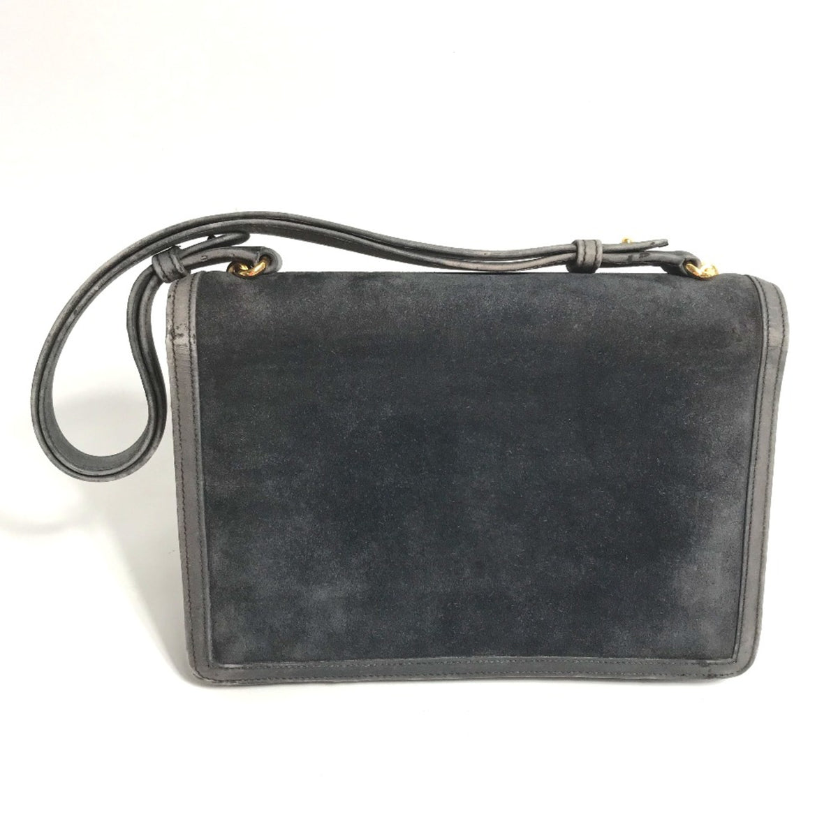 Hermes Gray Leather Shoulder Bag (Pre-Owned)