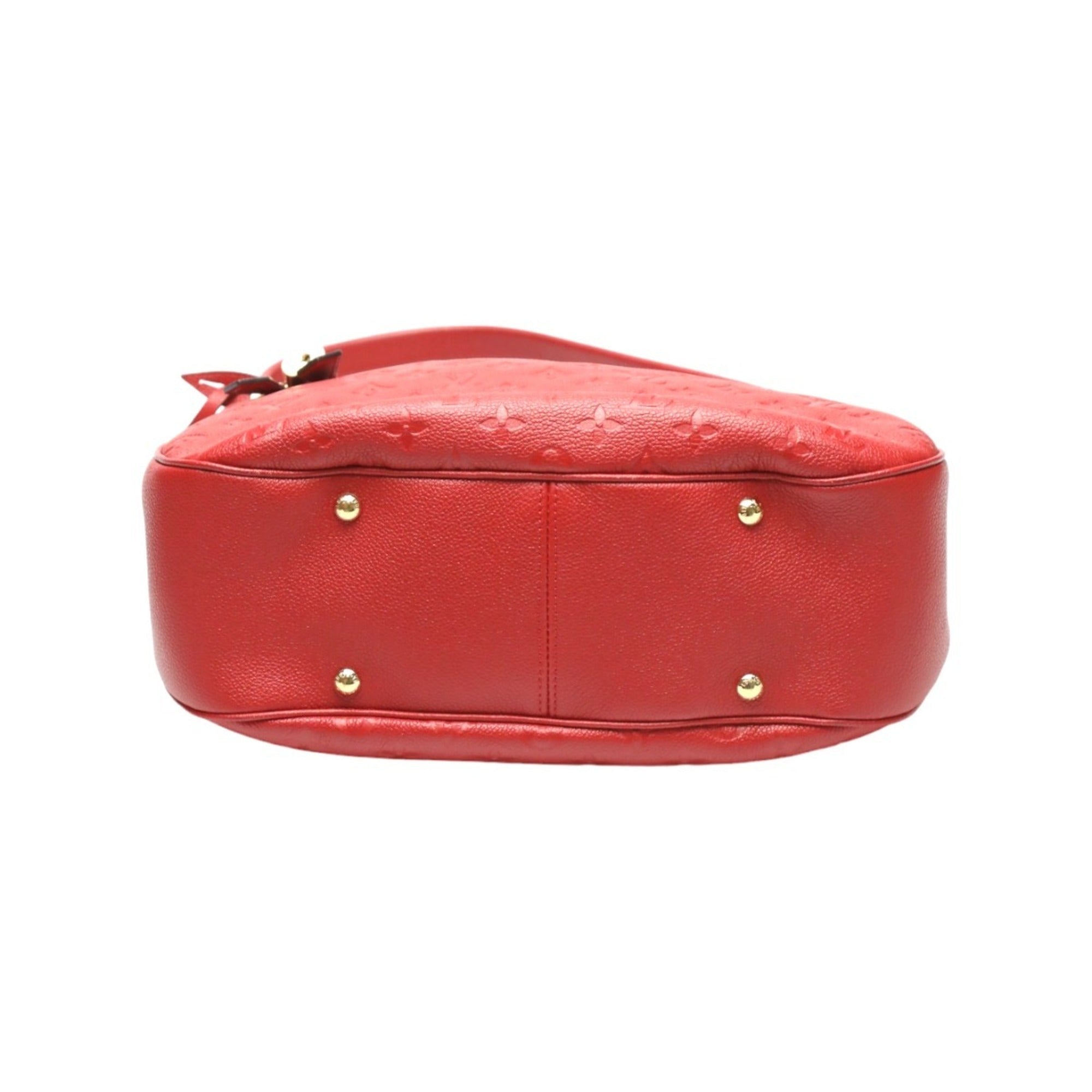 Louis Vuitton Red Color Monogram Empreinte Handbag (Pre-Owned)