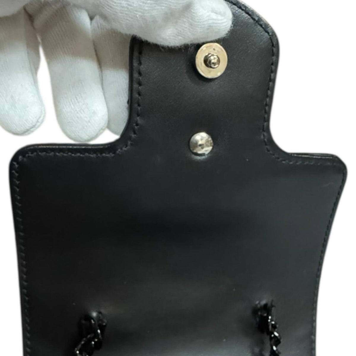 Gucci Black Leather Pochette Shoulder Bag (Pre-Owned)