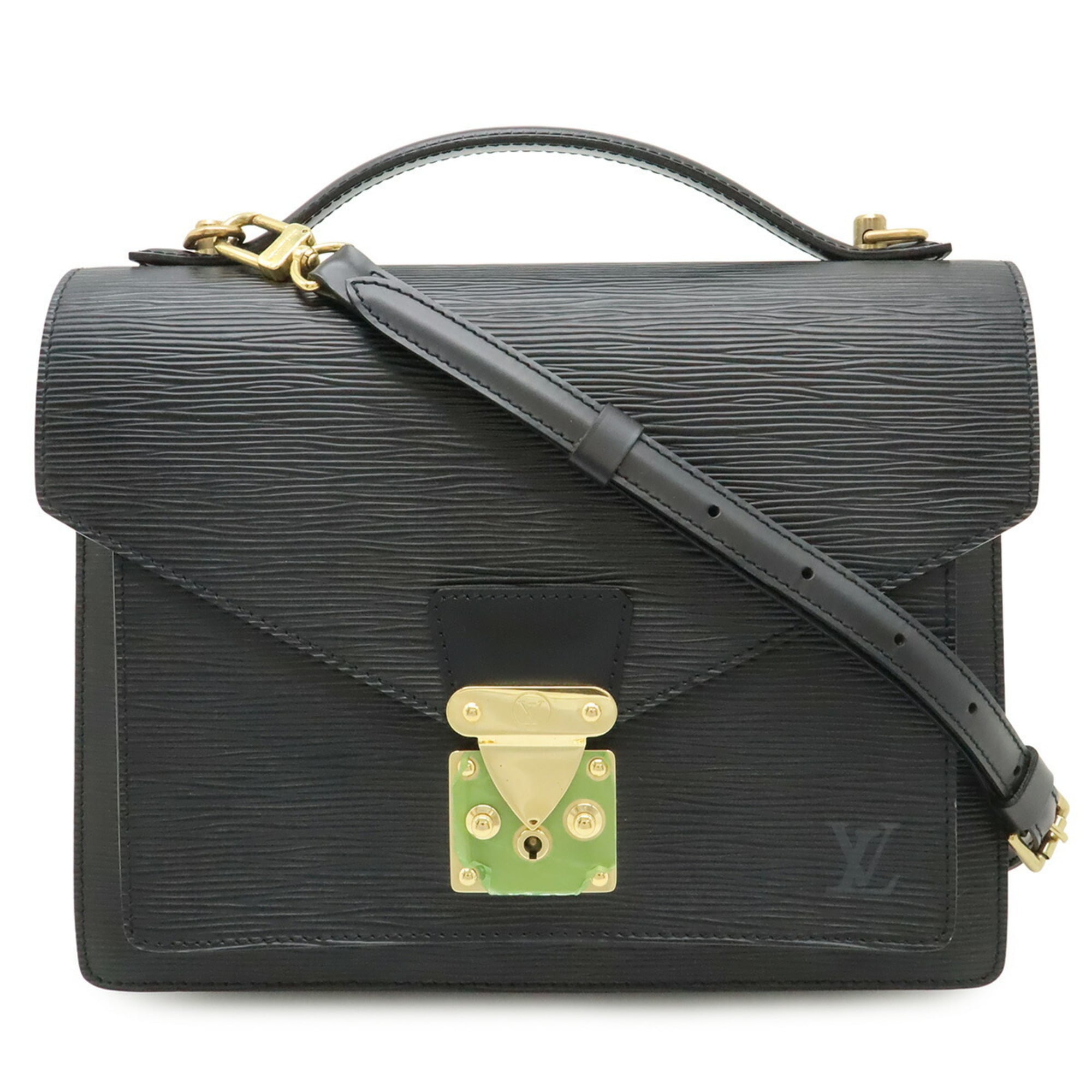 Louis Vuitton Epi Black Noir Epi Leather Handbag Shoulder Bag (Pre-Owned)