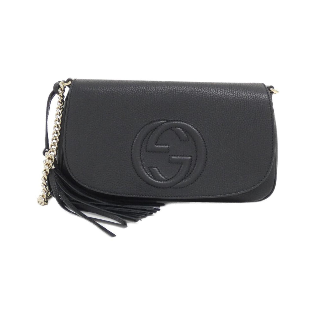 Gucci Black Leather Shoulder Bag (Pre-Owned)