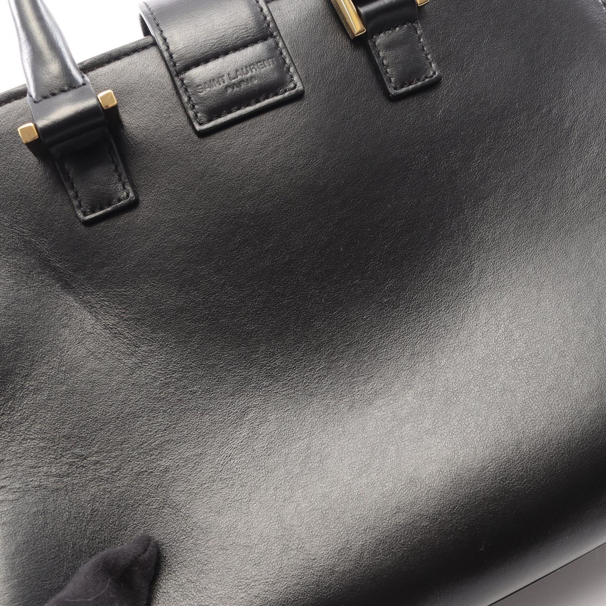 Saint Laurent Black Leather Handbag (Pre-Owned)