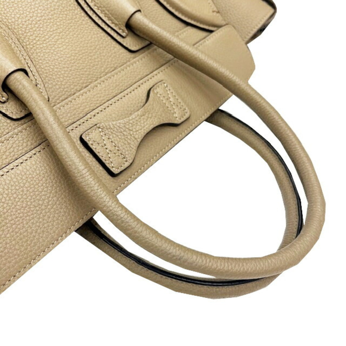 Celine Grayish Leather Handbag Tote Bag (Pre-Owned)