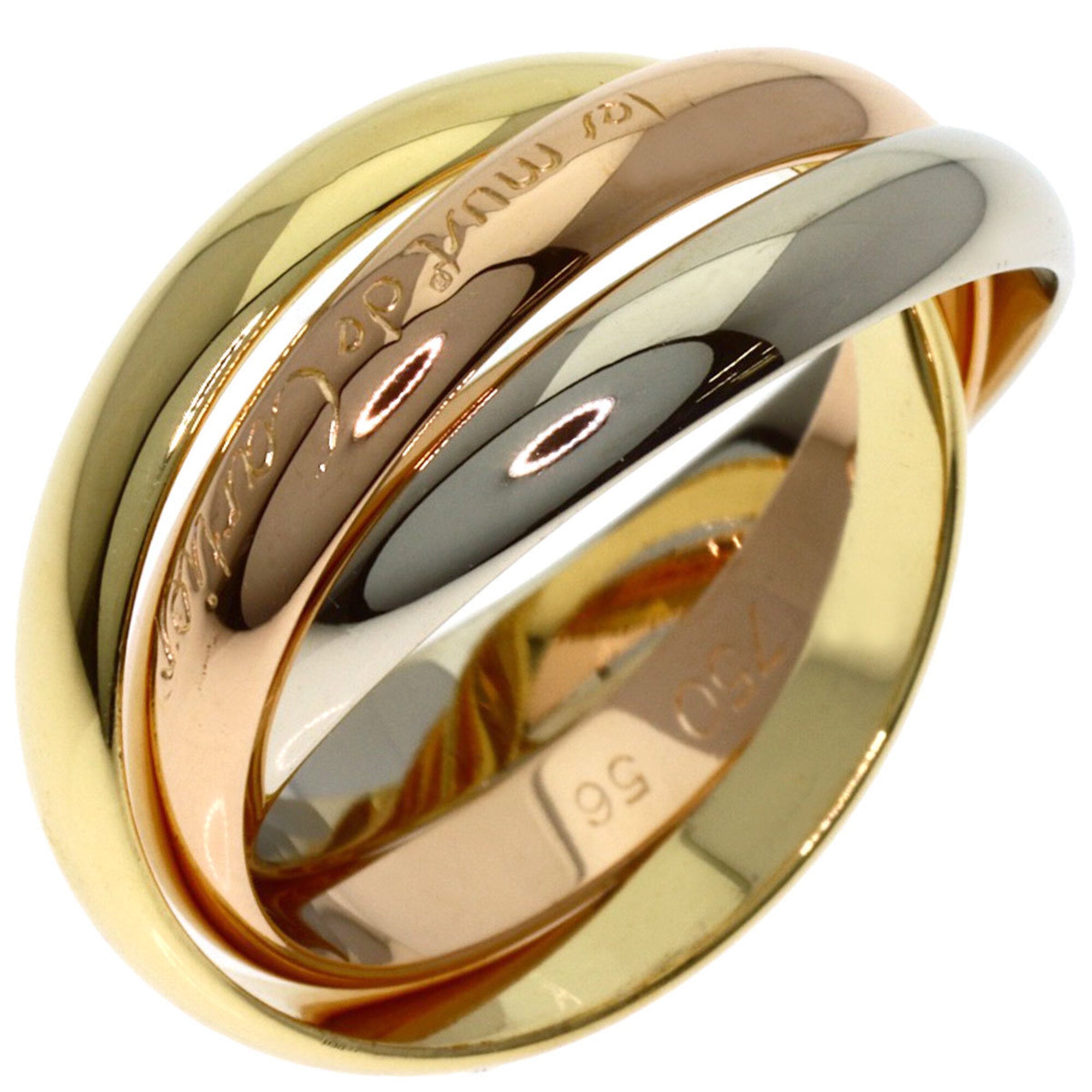 Cartier Yellow Gold (18K) Pink Gold (18K) White Gold (18K) Band Ring (Pre-Owned)