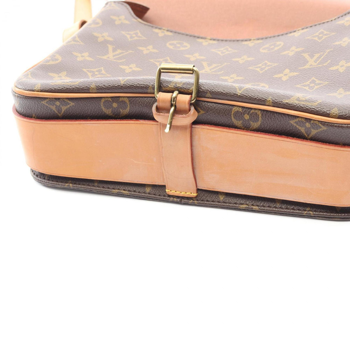 Louis Vuitton Brown Monogram Coated Canvas Leather Shoulder Bag (Pre-Owned)