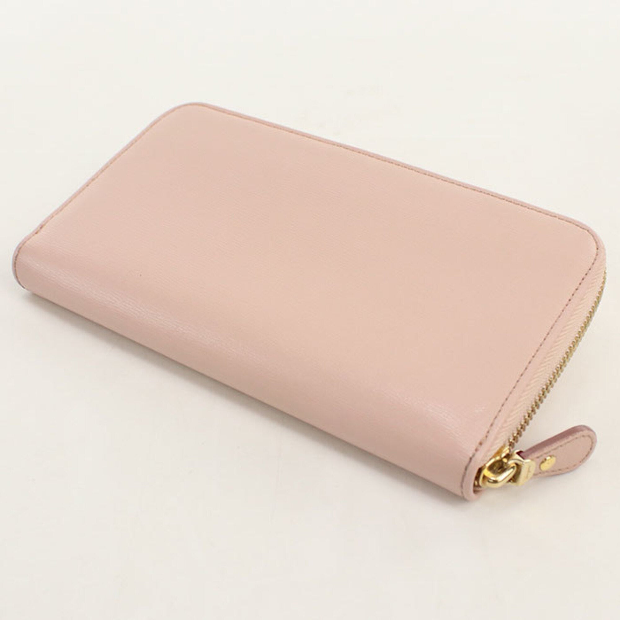 Salvatore Ferragamo Pink Leather Long Wallet (Bi-Fold) (Pre-Owned)