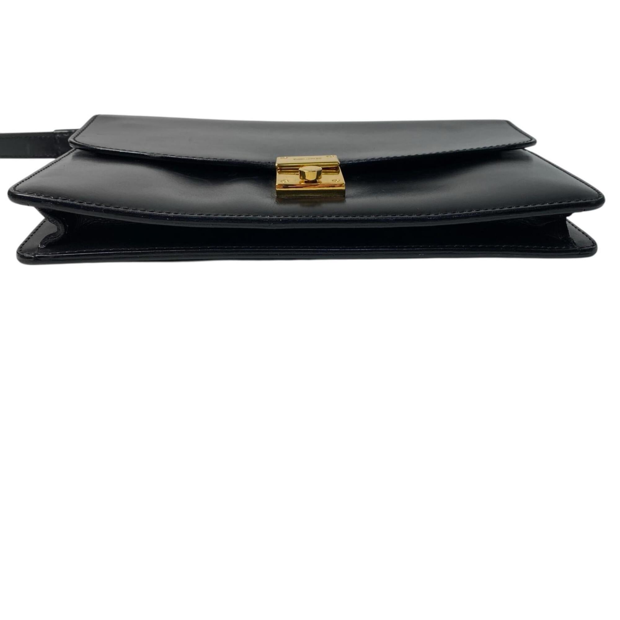 Celine Black Leather Clutch Bag (Pre-Owned)
