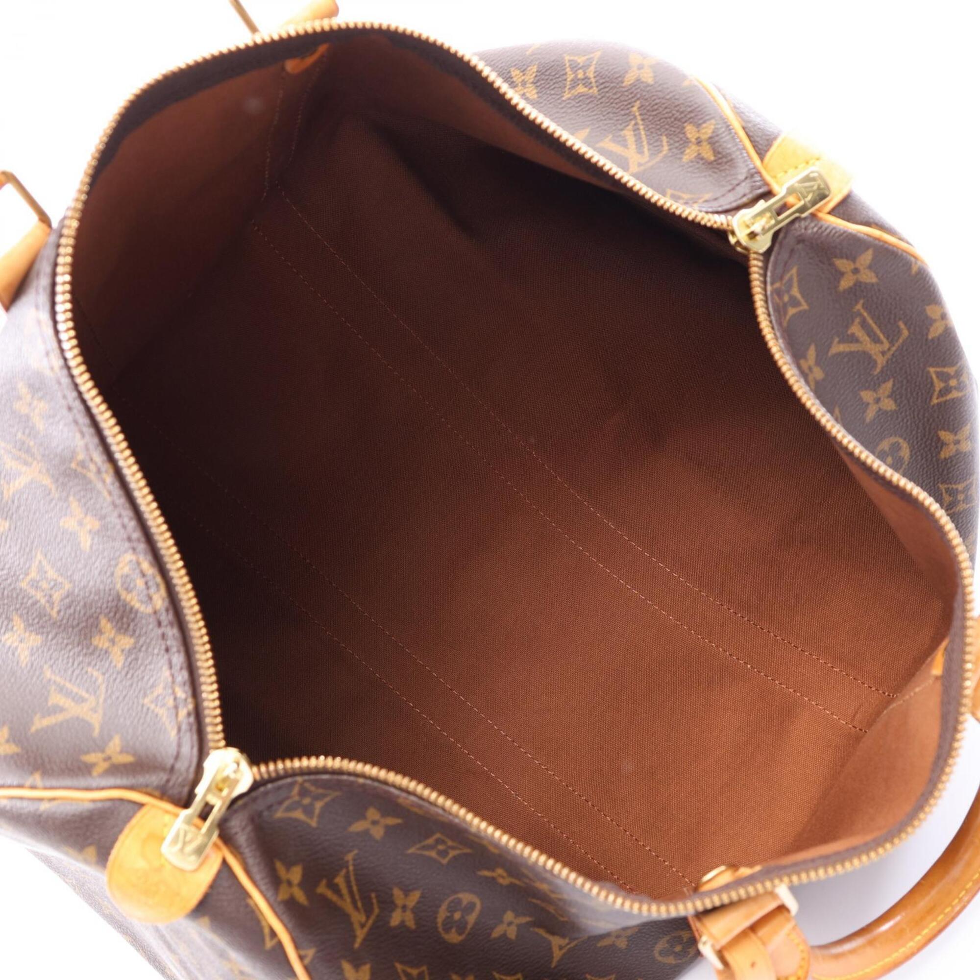 Louis Vuitton Monogram Brown Coated Canvas Boston Bag Handbag (Pre-Owned)