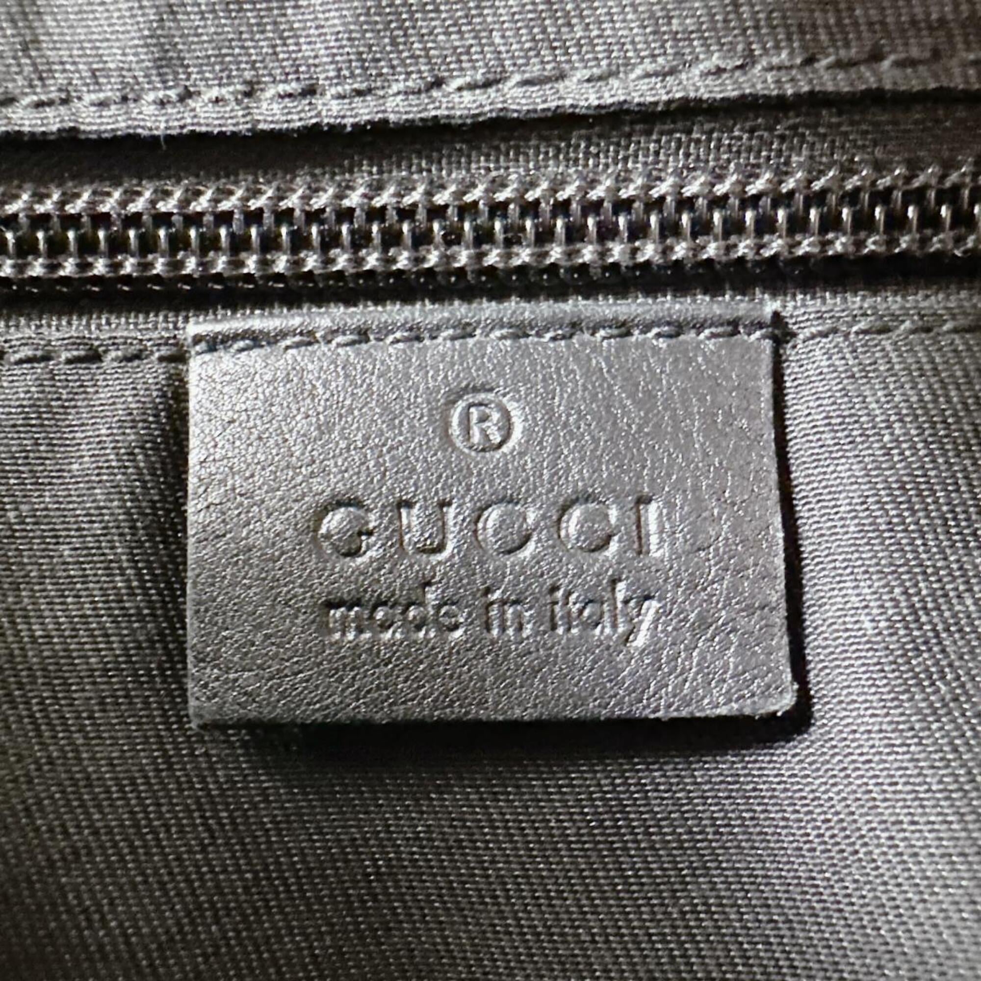 Gucci Black Red Color White Gg Crystal Shoulder Bag (Pre-Owned)