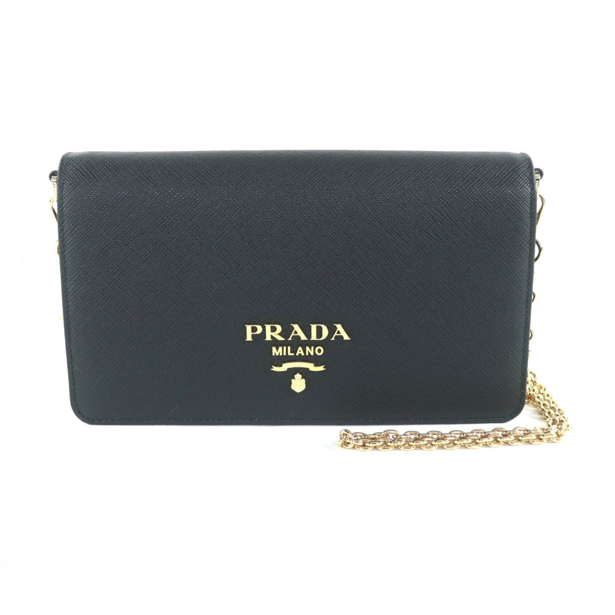 Prada Black Leather Shoulder Bag (Pre-Owned)