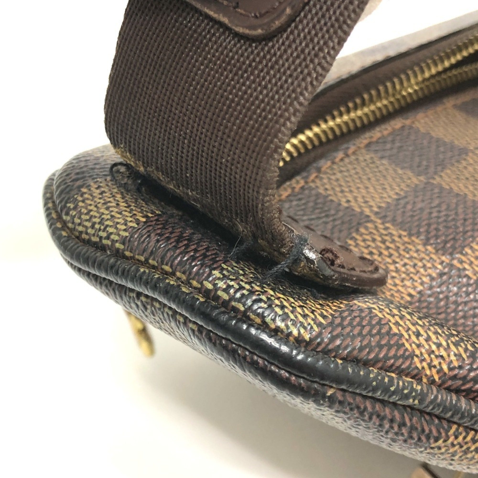 Louis Vuitton Brown Damier Canvas Pouch Sling Bag (Pre-Owned)