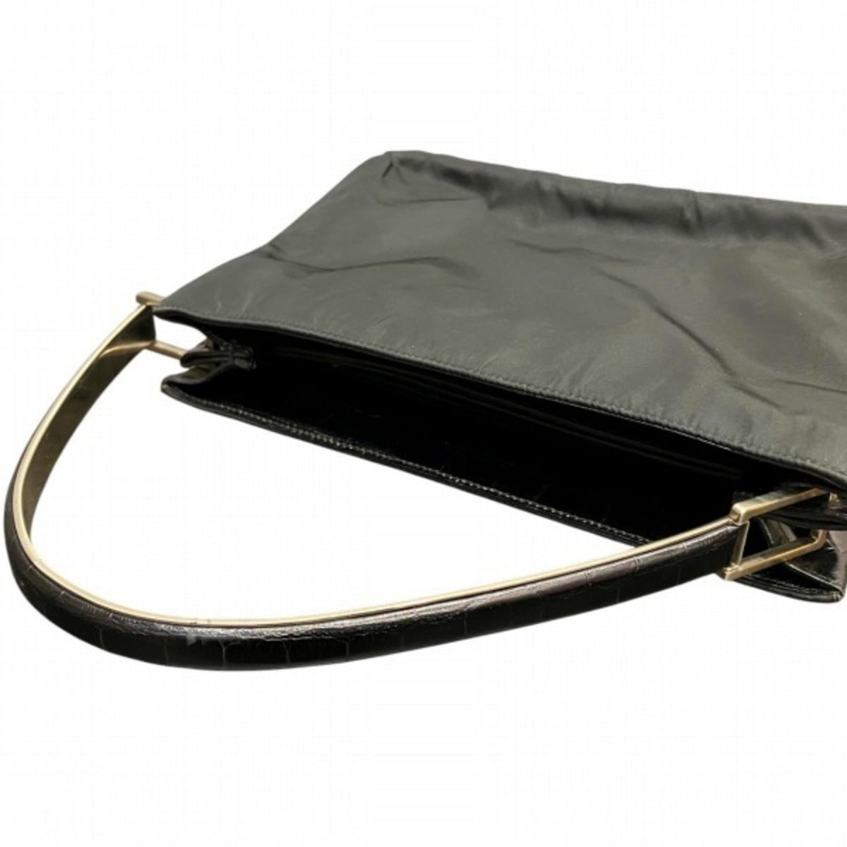 Prada Black Nylon Handbag Shoulder Bag (Pre-Owned)