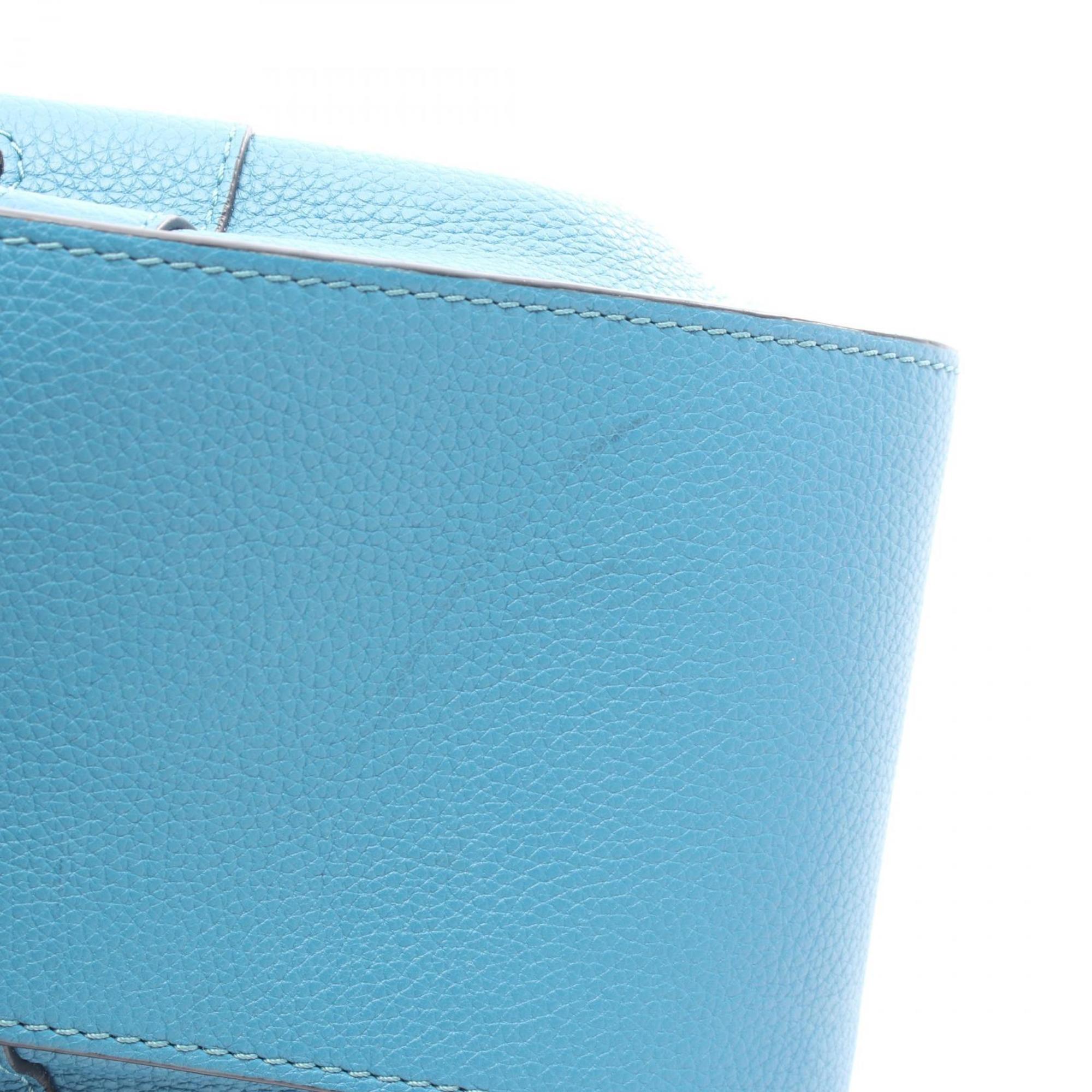 Loewe Blue Leather Handbag (Pre-Owned)