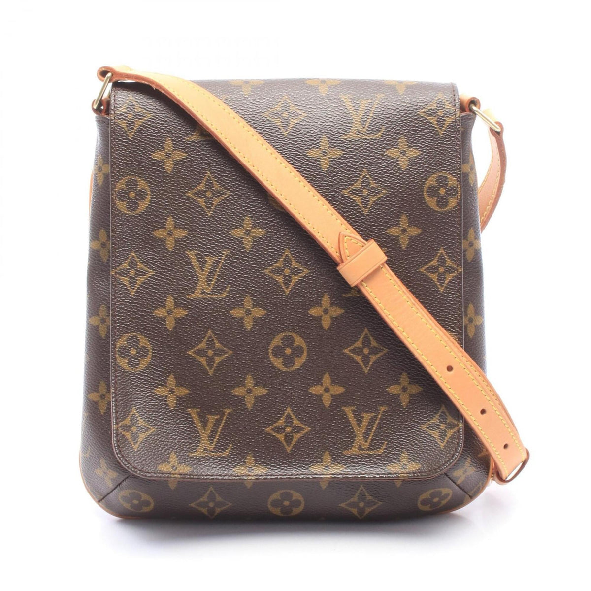 Louis Vuitton Brown Monogram Coated Canvas Leather Shoulder Bag (Pre-Owned)