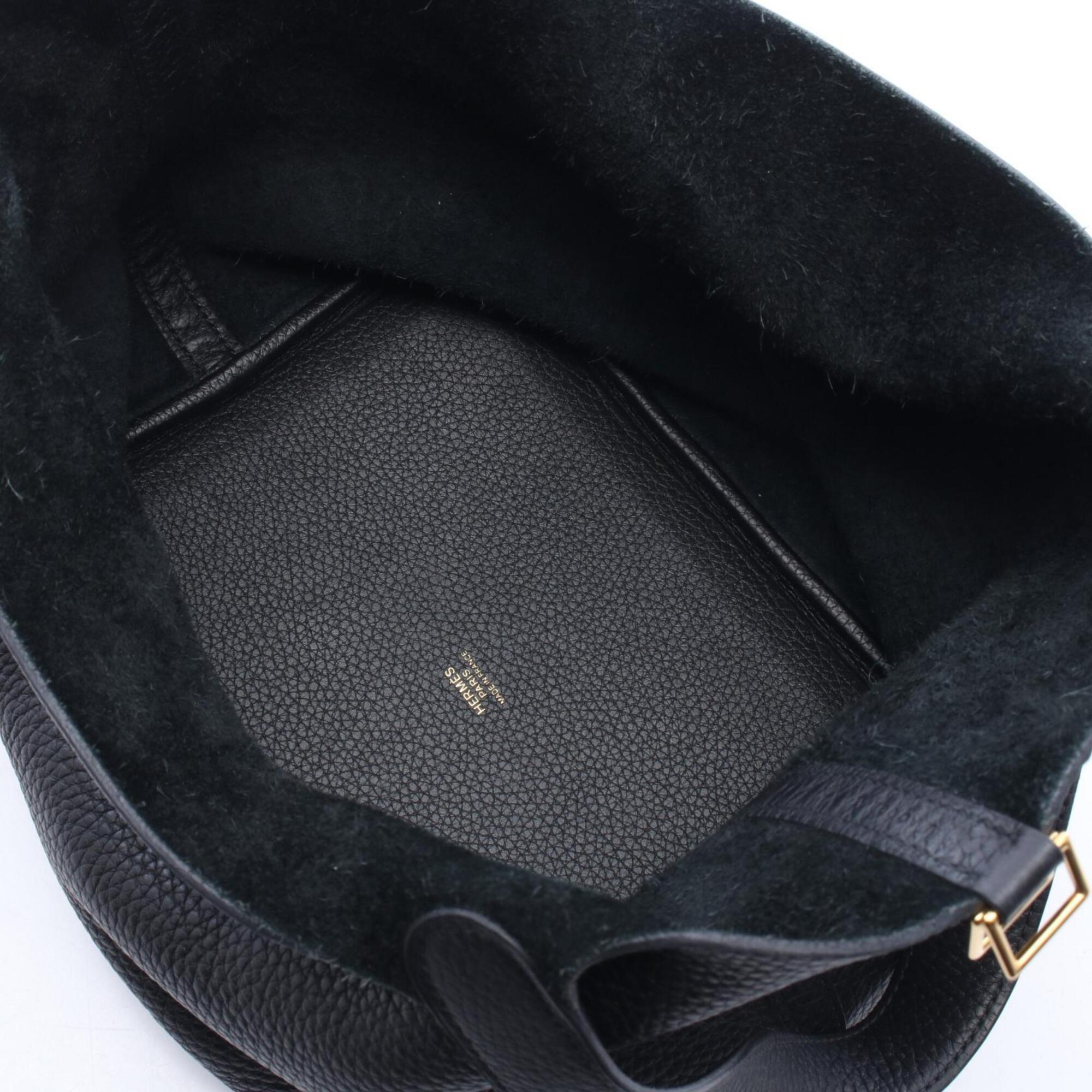 Hermes Black Taurillon Clemence Leather Leather Handbag (Pre-Owned)