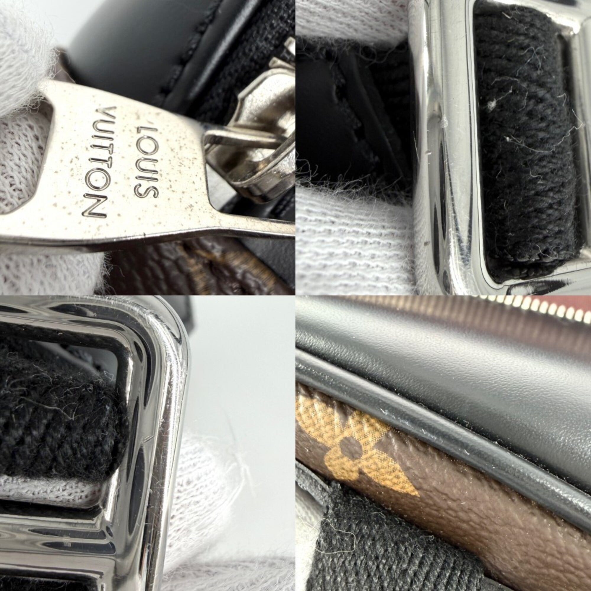 Louis Vuitton Monogram Macassar Black Brown Backpack (Pre-Owned)