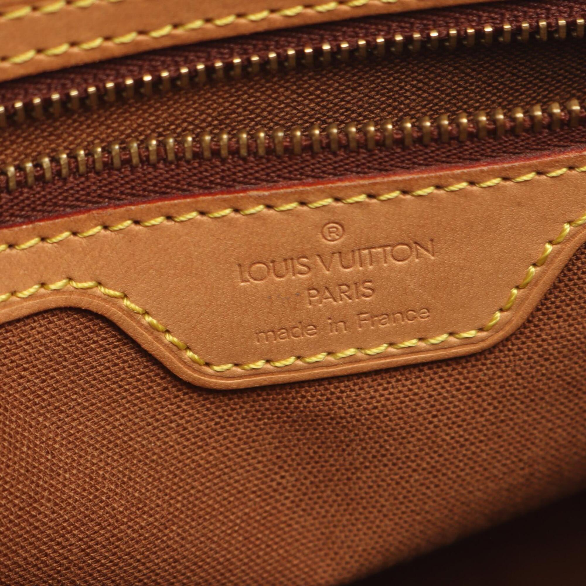 Louis Vuitton Brown Coated Canvas Pvc Monogram Leather Handbag Shoulder Bag (Pre-Owned)