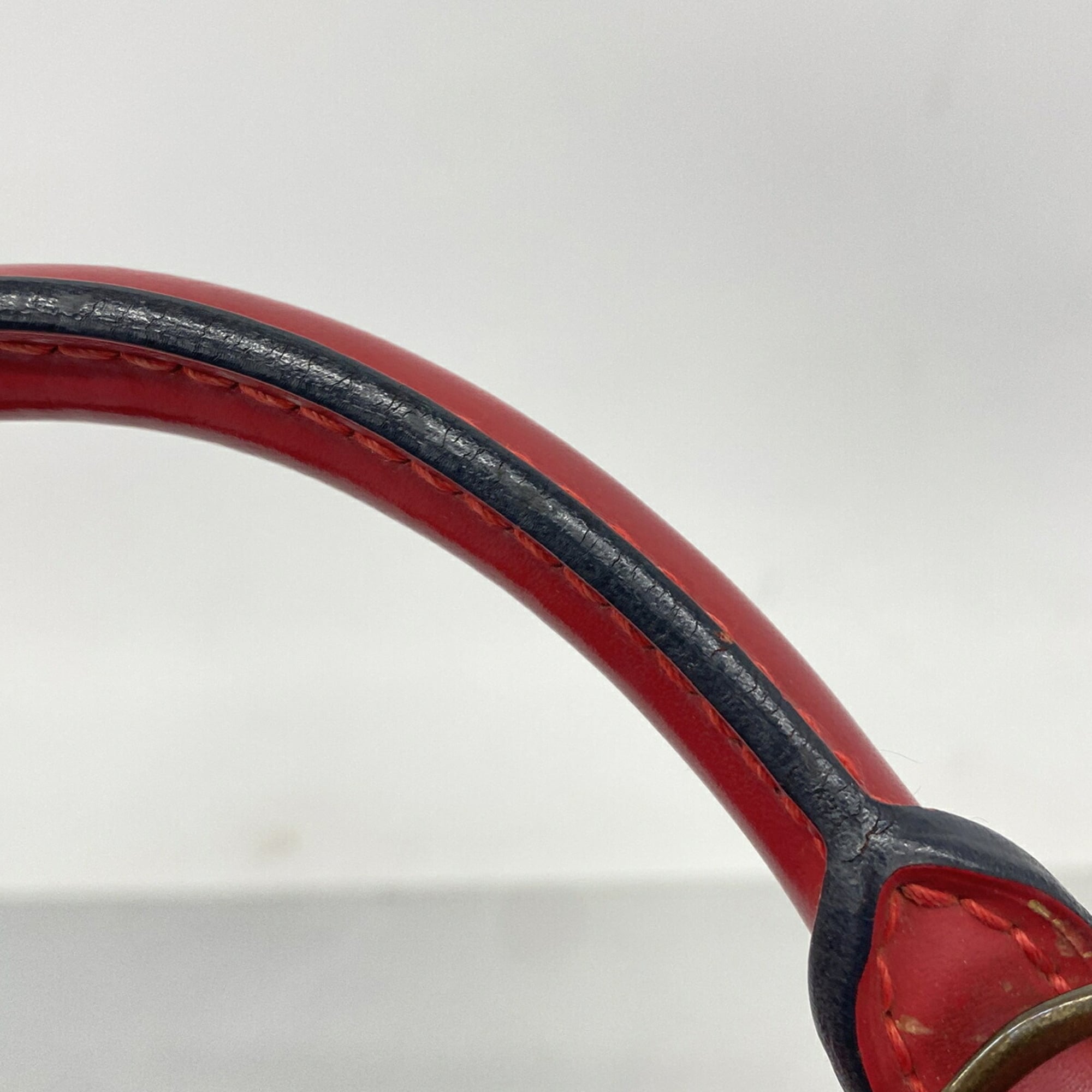 Louis Vuitton Castilian Red Handbag (Pre-Owned)