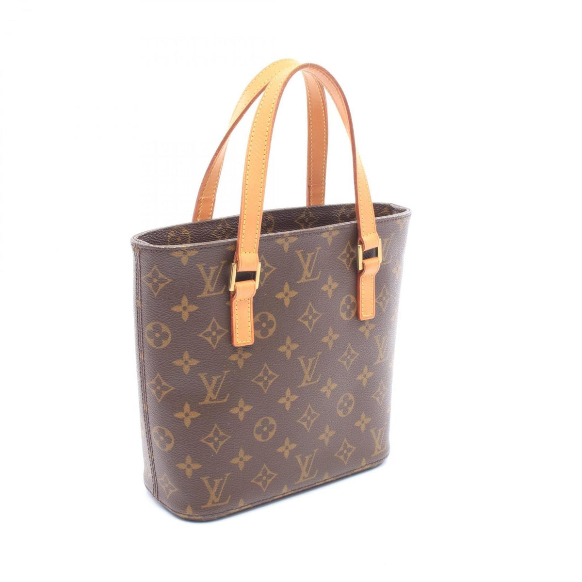 Louis Vuitton Brown Coated Canvas Leather Handbag (Pre-Owned)