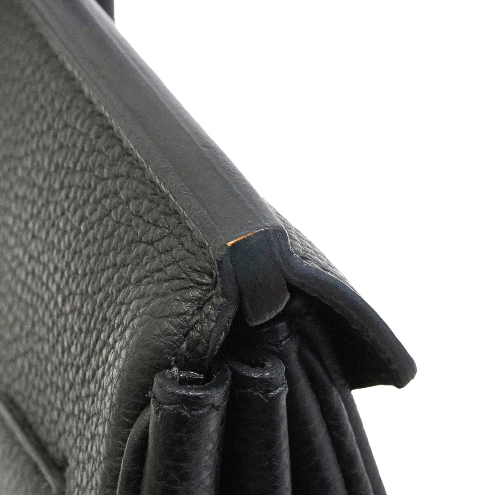 Hermes Black Togo Leather Handbag (Pre-Owned)