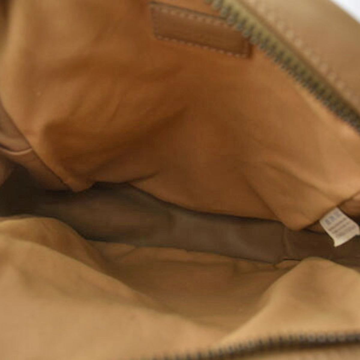 Bottega Veneta Camel Leather Shoulder Bag (Pre-Owned)