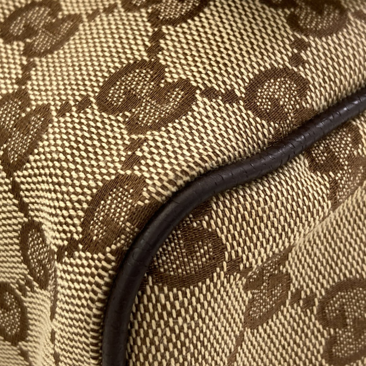 Gucci Brown Canvas Shoulder Bag (Pre-Owned)