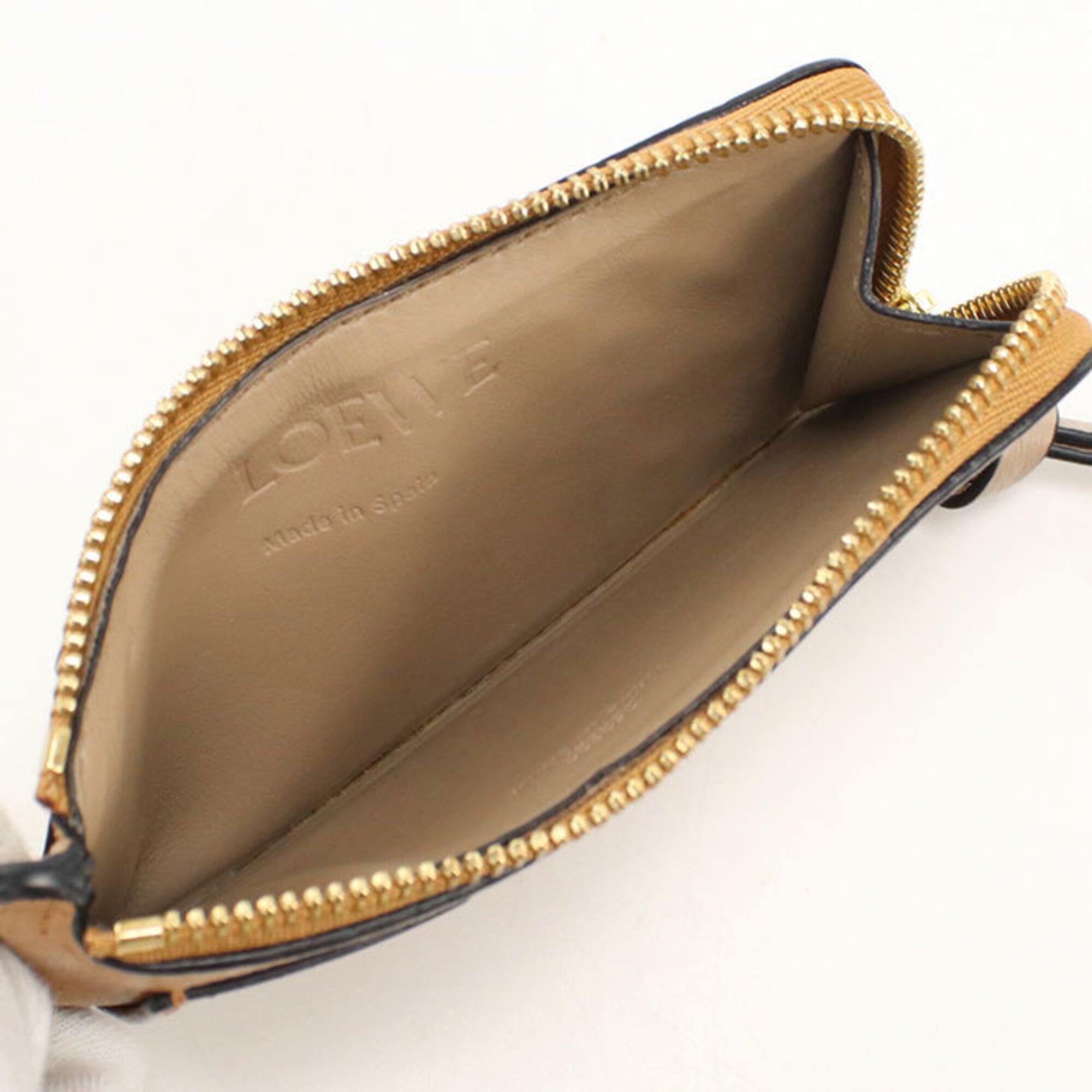 Loewe Brown Leather Coin Purse/Coin Case (Pre-Owned)