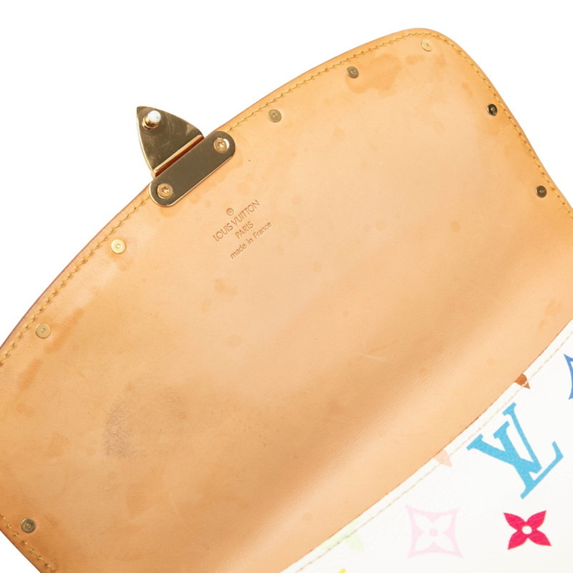 Louis Vuitton Blanc Multi-Color White Pvc Leather Shoulder Bag (Pre-Owned)