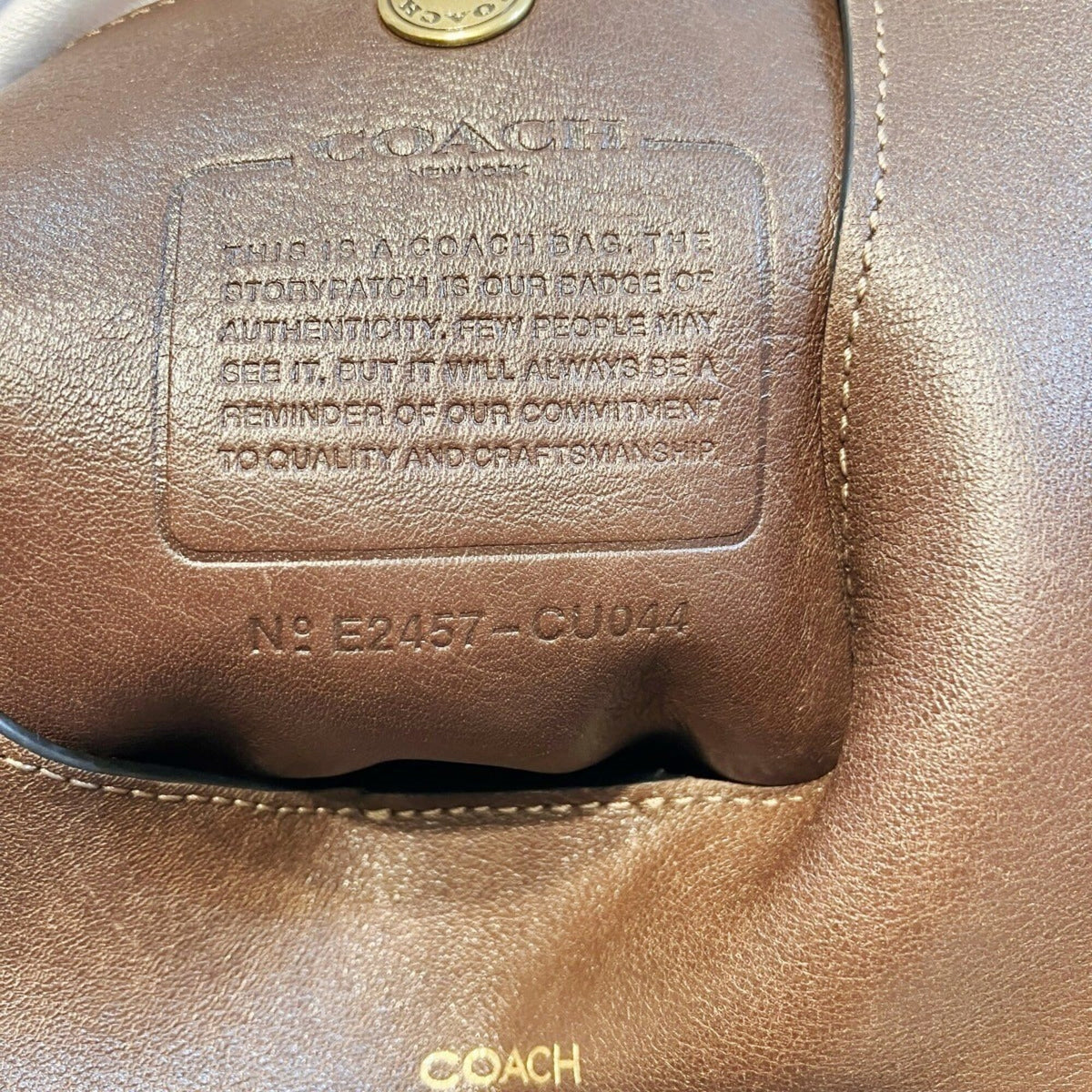 Coach Brown Leather Shoulder Bag (Pre-Owned)