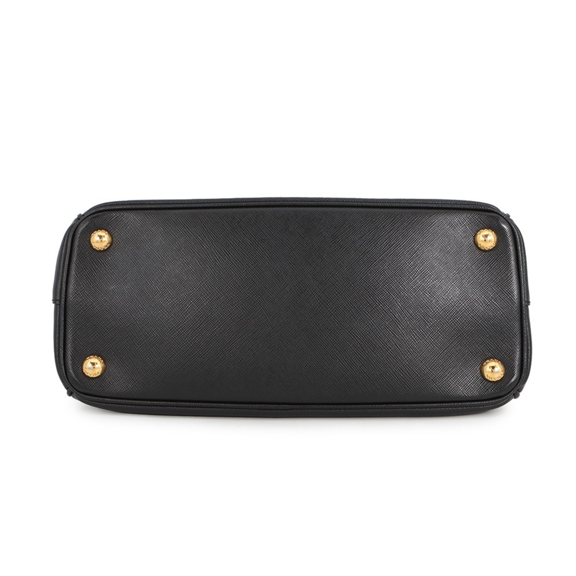 Prada Black Leather Handbag Shoulder Bag (Pre-Owned)