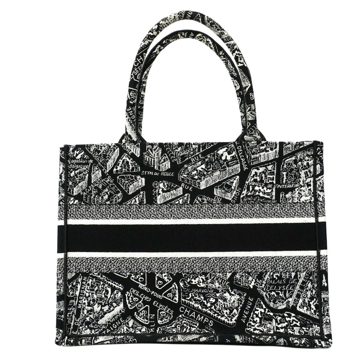 Christian Dior Black Canvas Tote Bag (Pre-Owned)
