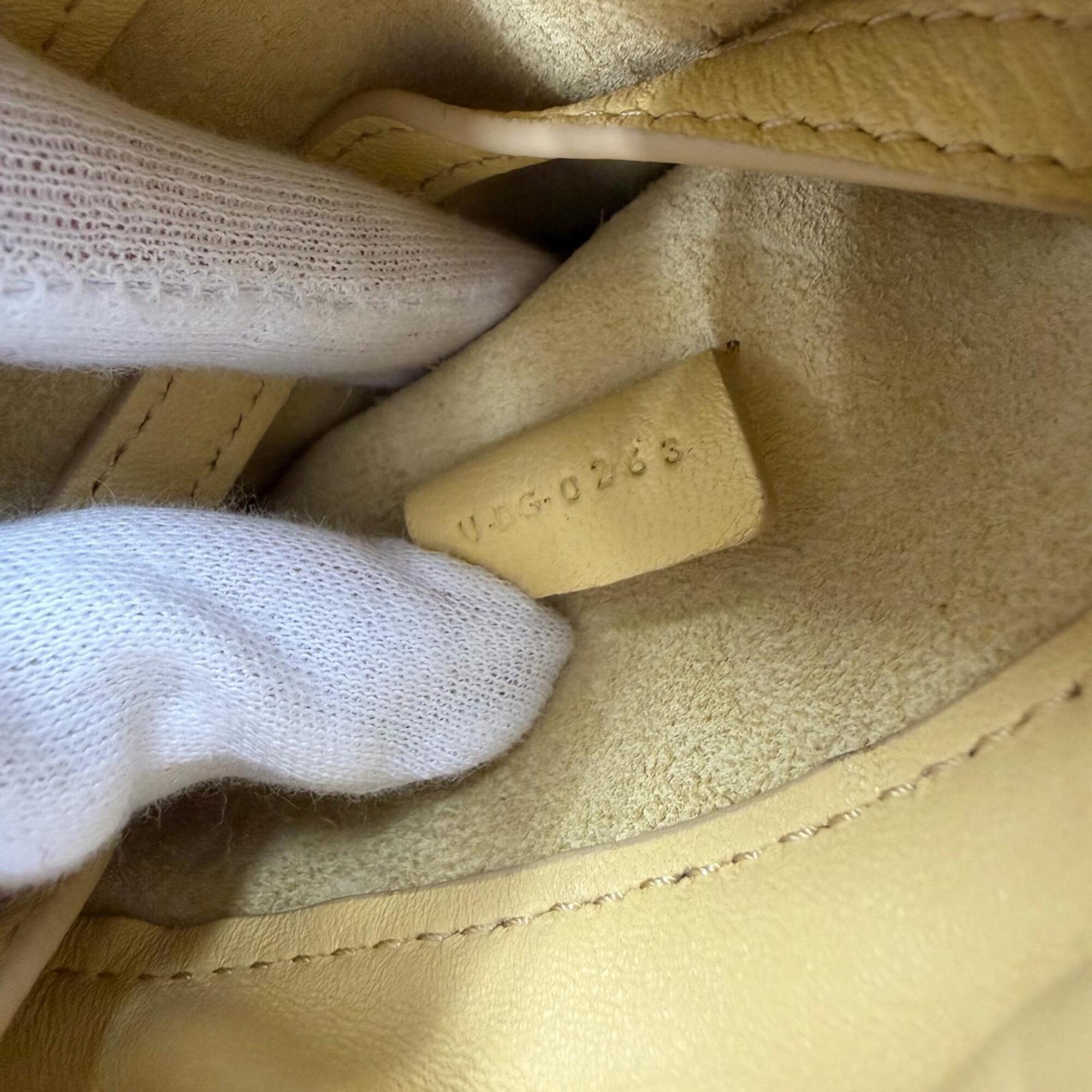 Celine Beige Leather Pouch Shoulder Bag (Pre-Owned)