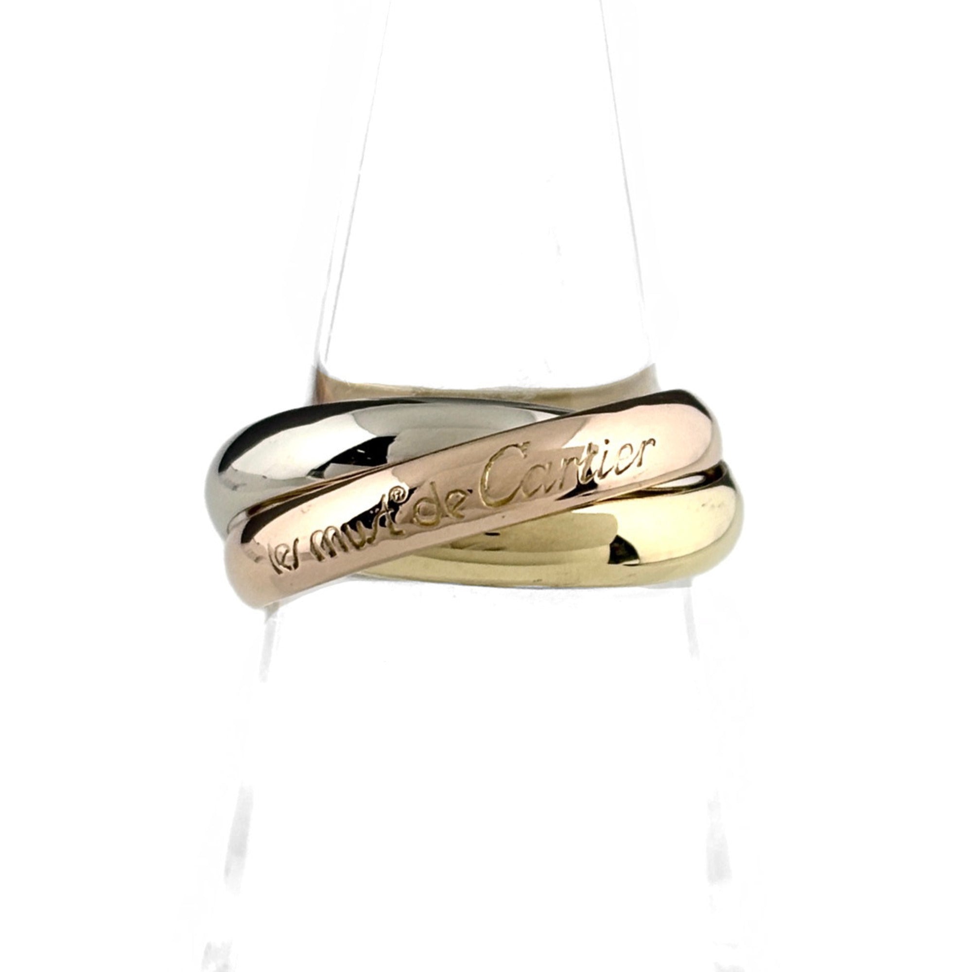 Cartier Trinity Pink White Yellow Band Ring (Pre-Owned)