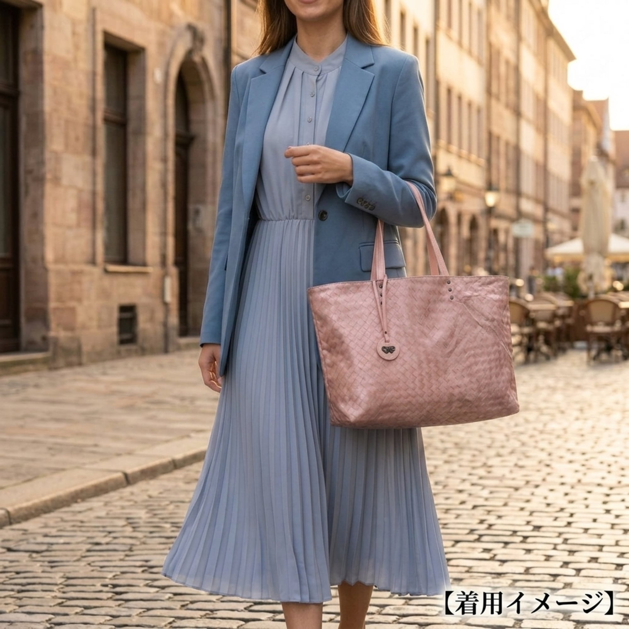 Bottega Veneta Intrecciolusion Pink Nylon Tote Bag (Pre-Owned)