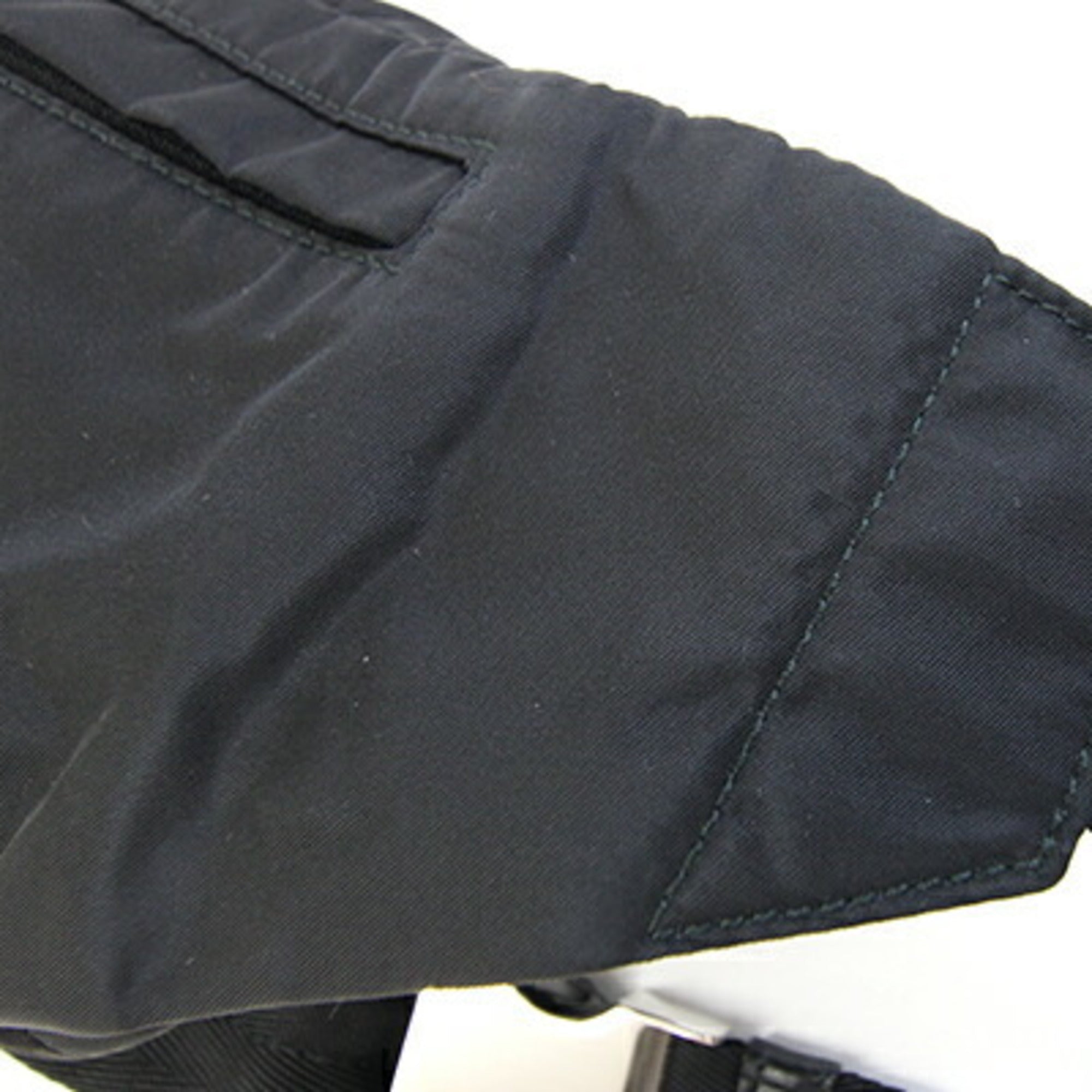 Prada Black Nylon Leather Sling Bag (Pre-Owned)