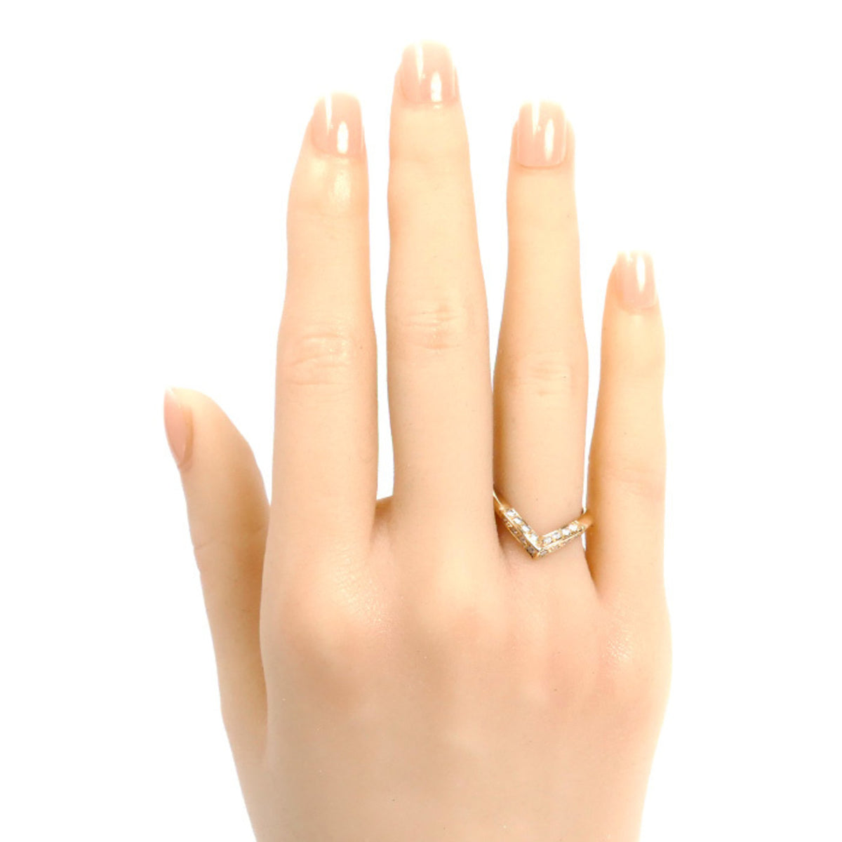 Louis Vuitton Pink Gold (18K) Band Ring (Pre-Owned)