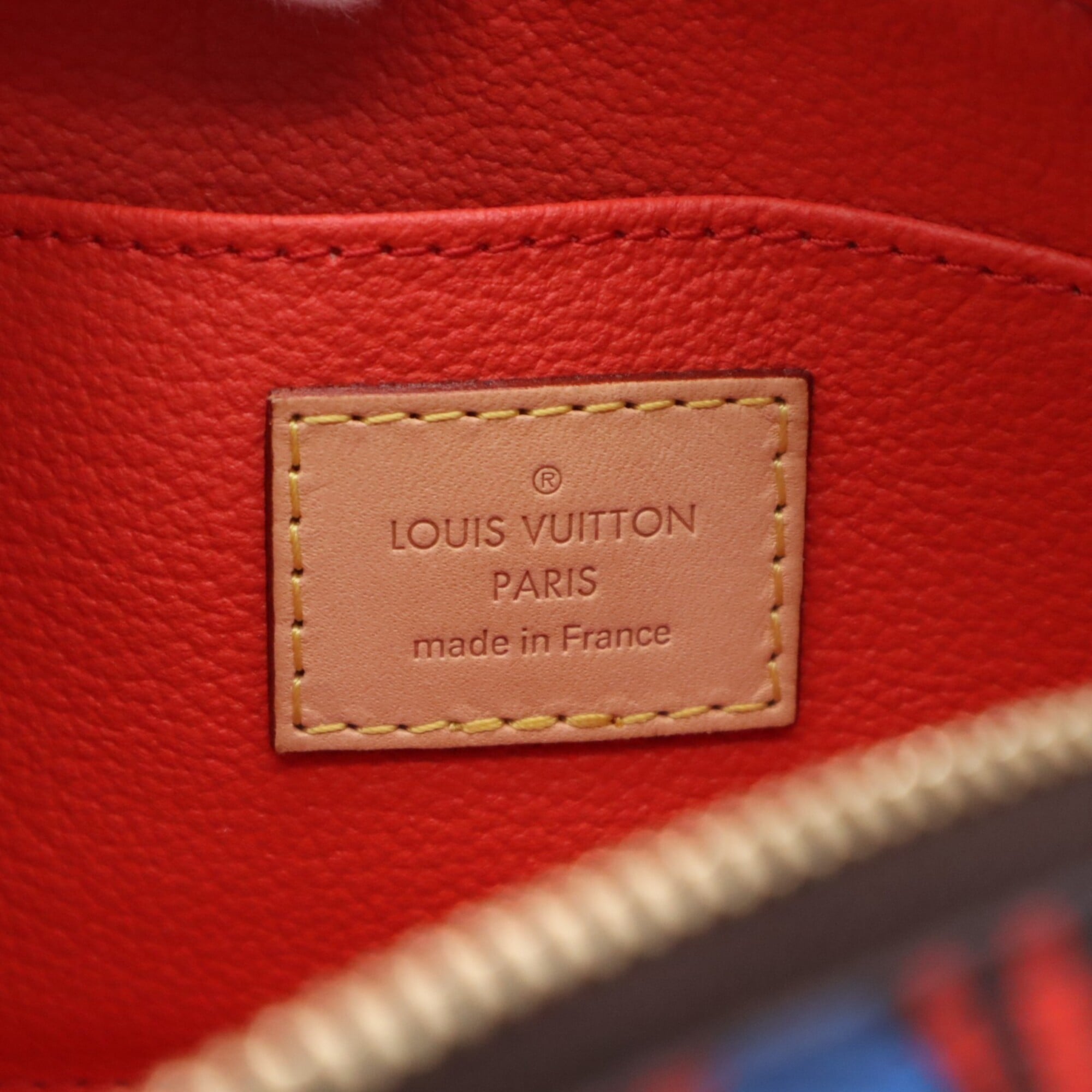 Louis Vuitton Brown Multi-Color Coated Canvas Leather Pochette Pouch (Pre-Owned)