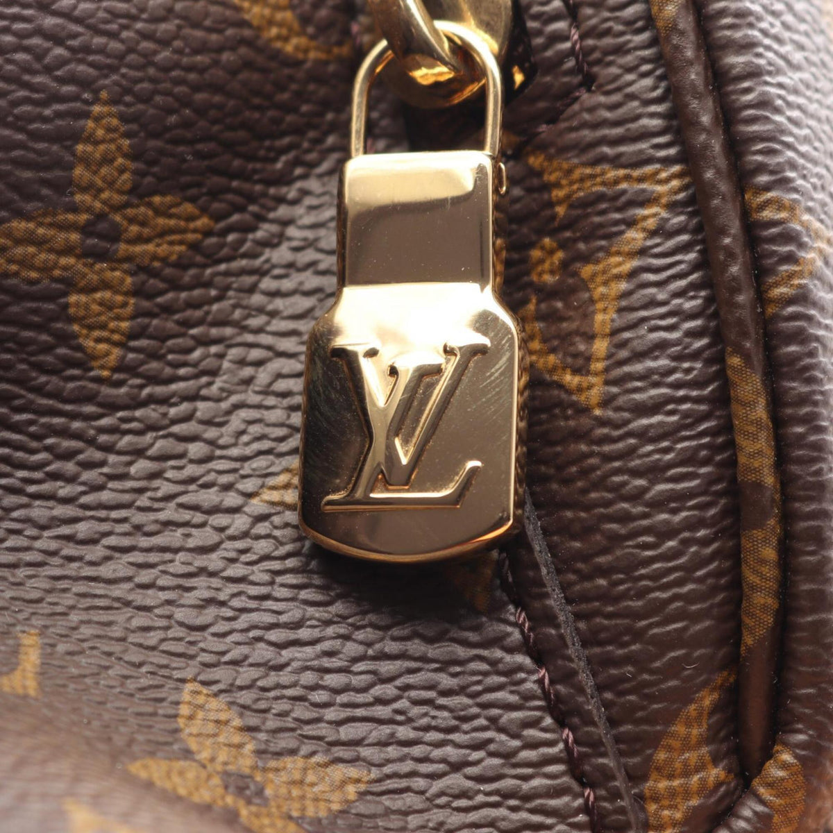 Louis Vuitton Brown Coated Canvas Leather Backpack Handbag (Pre-Owned)