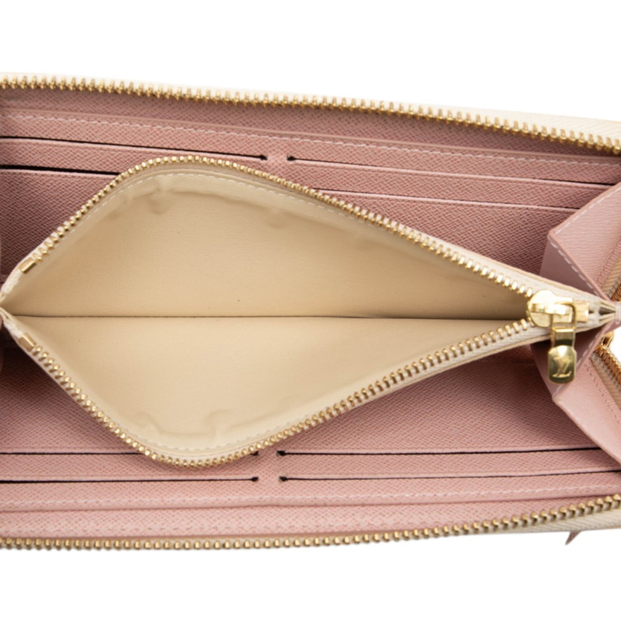 Louis Vuitton Rose Ballerine White Pvc Long Wallet (Bi-Fold) (Pre-Owned)