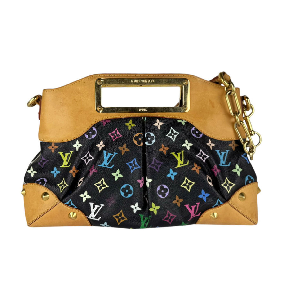 Louis Vuitton Multi-Color Noir Monogram Multicolore Handbag Shoulder Bag (Pre-Owned)