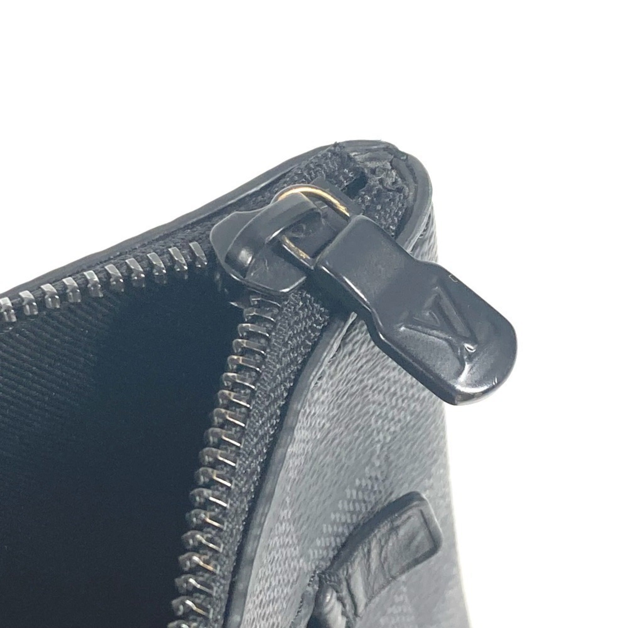 Louis Vuitton Black Damier Graphite Clutch Bag Pouch (Pre-Owned)