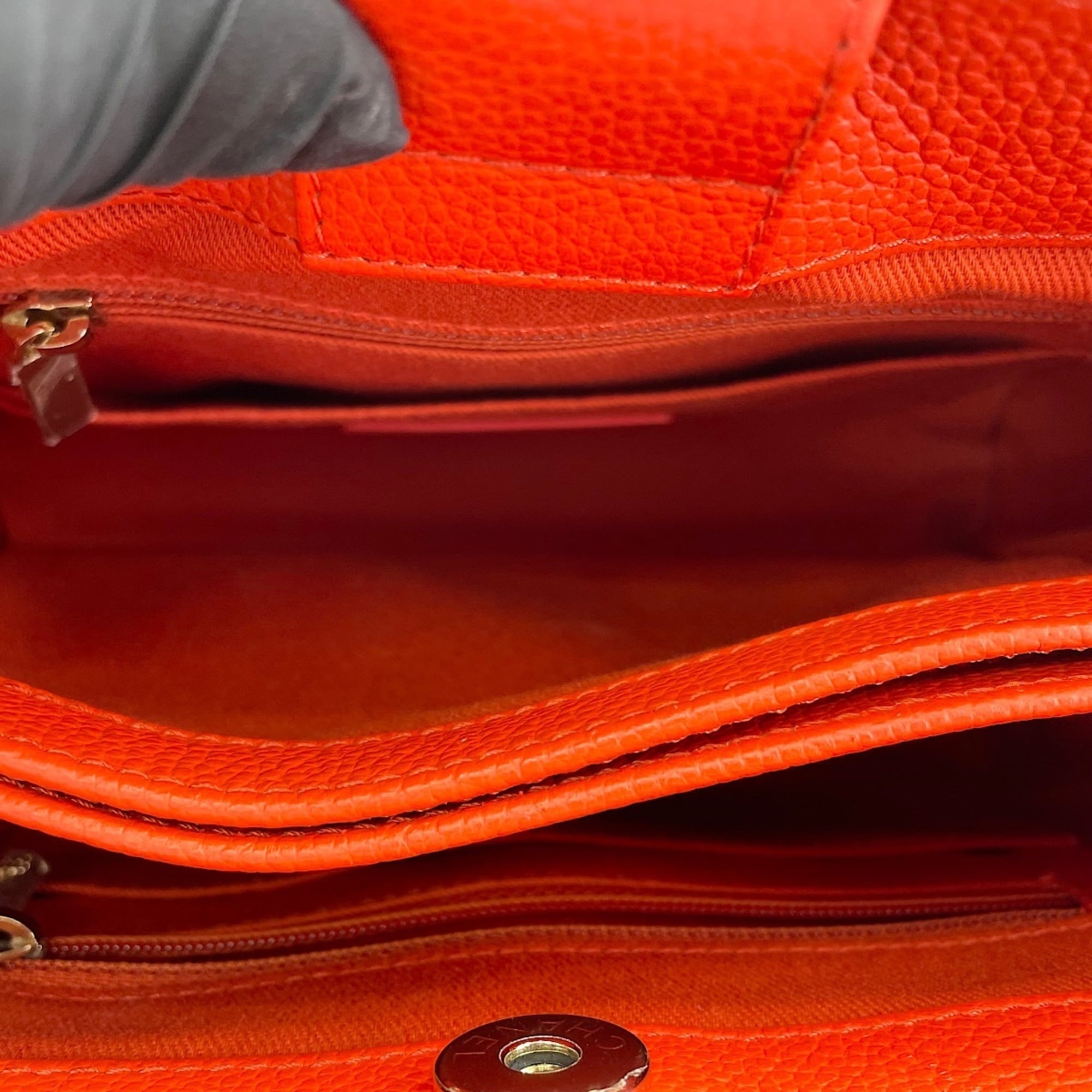 Chanel Orange Handbag (Pre-Owned)