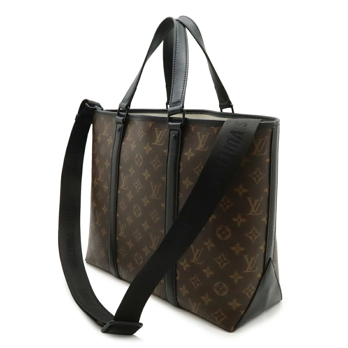 Louis Vuitton Monogram Macassar Monogram Macassar Monogram Leather Pouch Shoulder Bag Tote Bag (Pre-Owned)