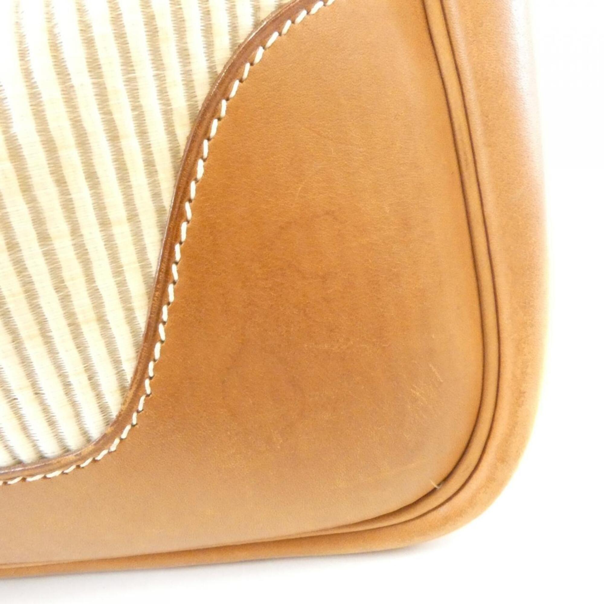Hermes Trim Fauve Crinoline Barenia Leather Shoulder Bag (Pre-Owned)
