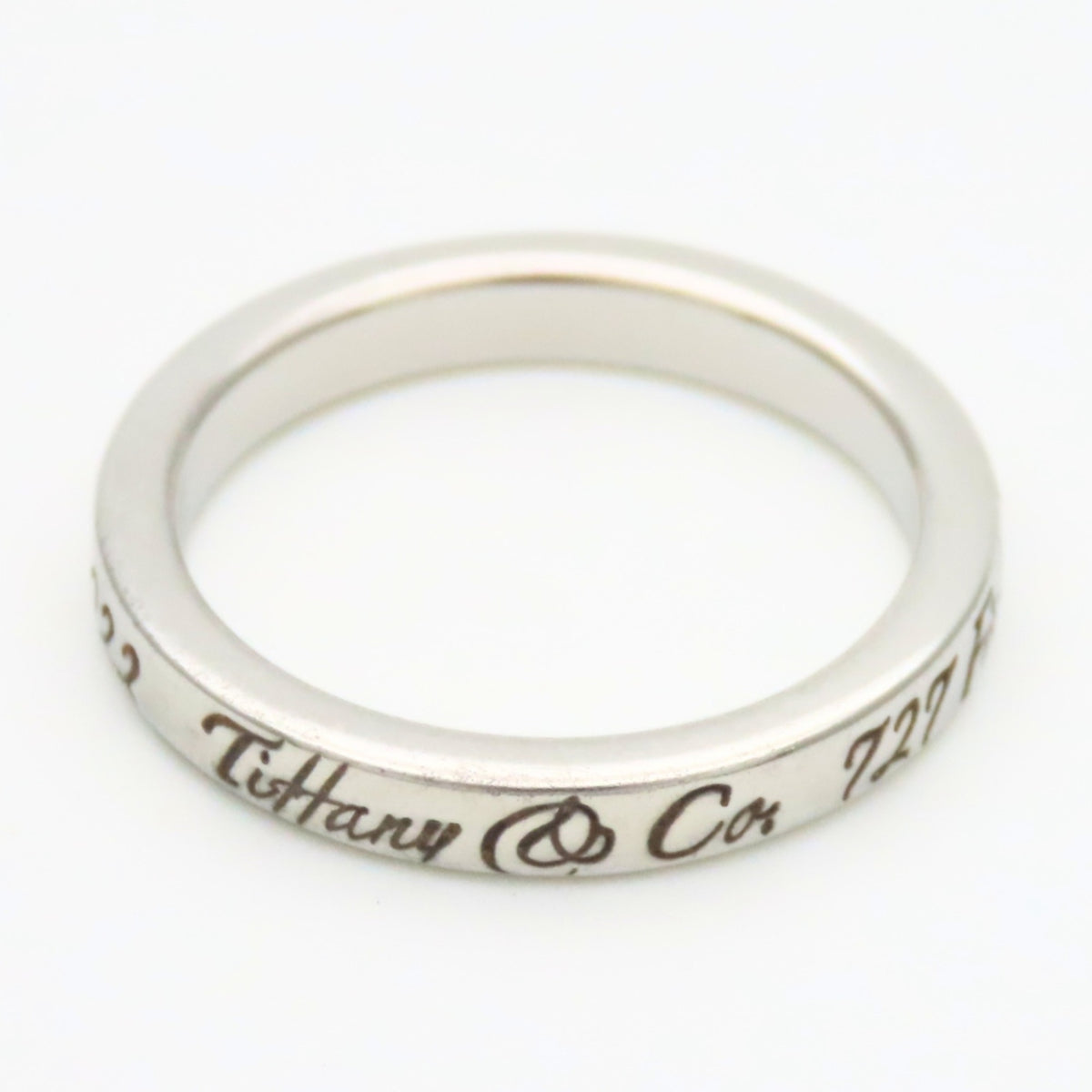 Tiffany Silver Silver 925 Band Ring (Pre-Owned)